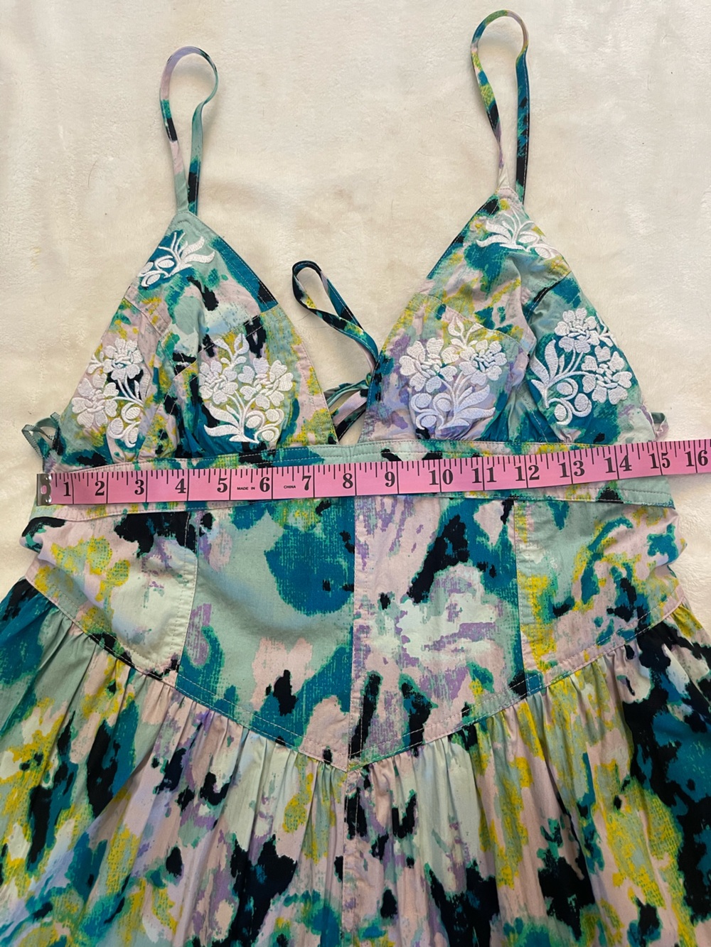 Free People Long Love Floral Tiered Maxi Dress – Size M – Like New - Picture 14 of 16